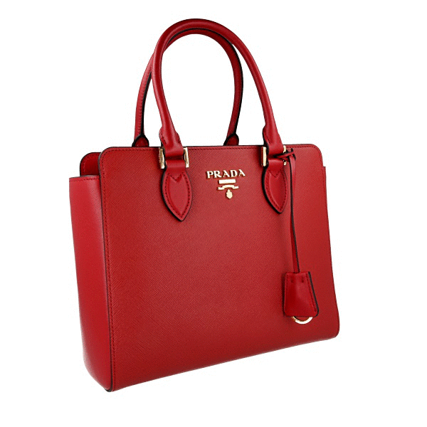 【極上美品・使用感少ない】PRADA 2way ボストンバッグ ショルダーバッグ PRADA SAFFIANO TWOWAY SHOULDER BAG HANDBAG 1BA113 RED LEATHER NEW