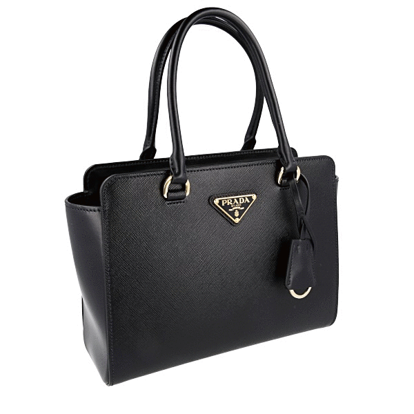 PRADA SAFFIANO SHOULDER BAG HANDBAG 1BA409 BLACK SILVER NEW PRADA SAFFIANO SHOULDER BAG HANDBAG 1BA409 BLACK SILVER NEW