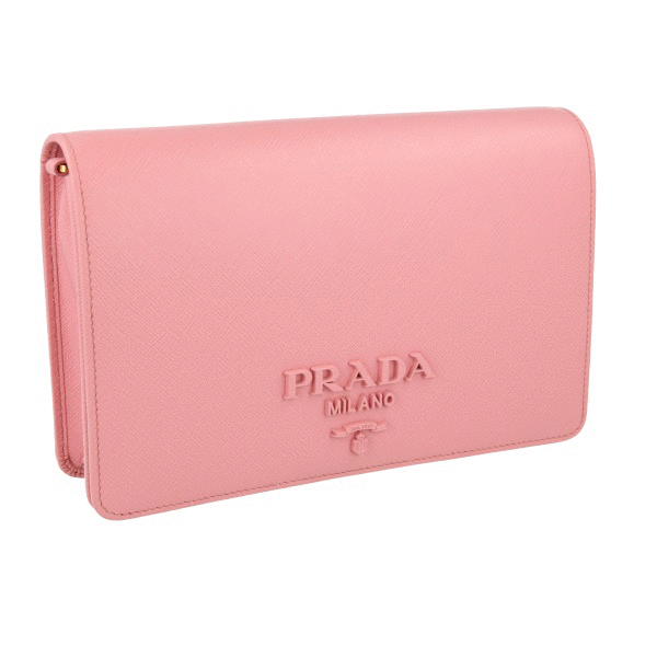 PRADA SAFFIANO SHOULDER BAG HANDBAG 1BP018 PINK ROSE NEW | eBay