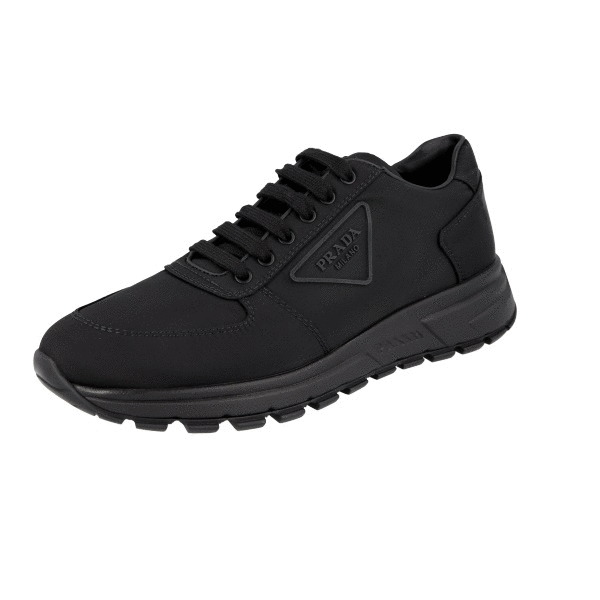 PRADA PRAX 01 SNEAKERS SHOES 1E499M BLACK RE-NYLON NEW US 11