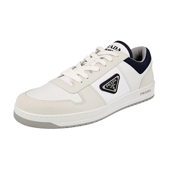 PRADA｜SNEAKERS (2EE394 013 F0304) Ivory Nappa leather sneakers | PRADA