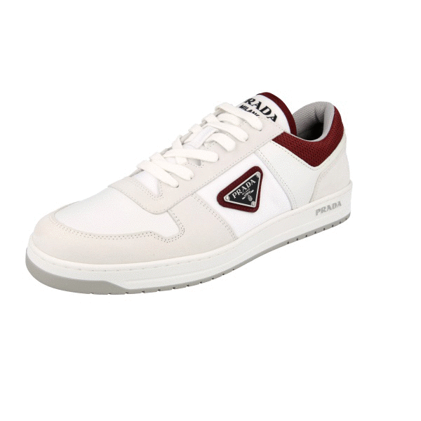 【関税&送料込】Prada Downtown Suede And Nylon Sneakers Prada Men's Downtown Nylon and Suede Low-Top Sneakers