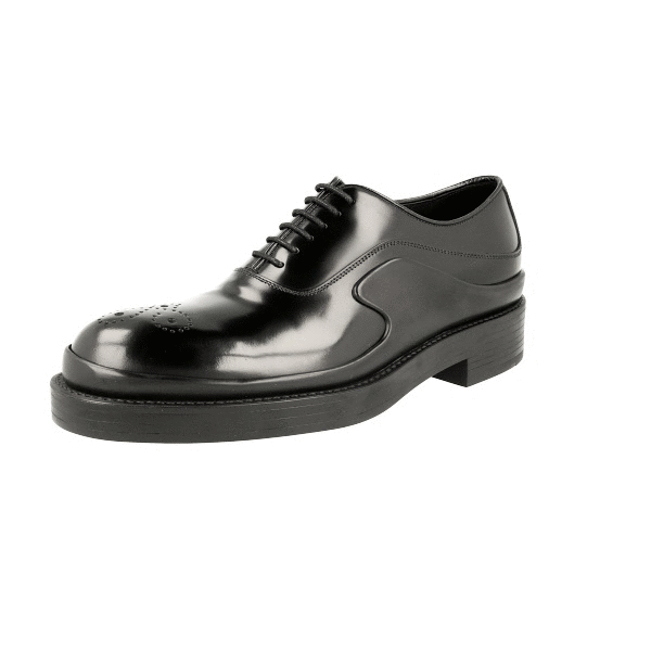 PRADA Runway Triple Sole Oxford Dress Shoes Brogue 2EG127