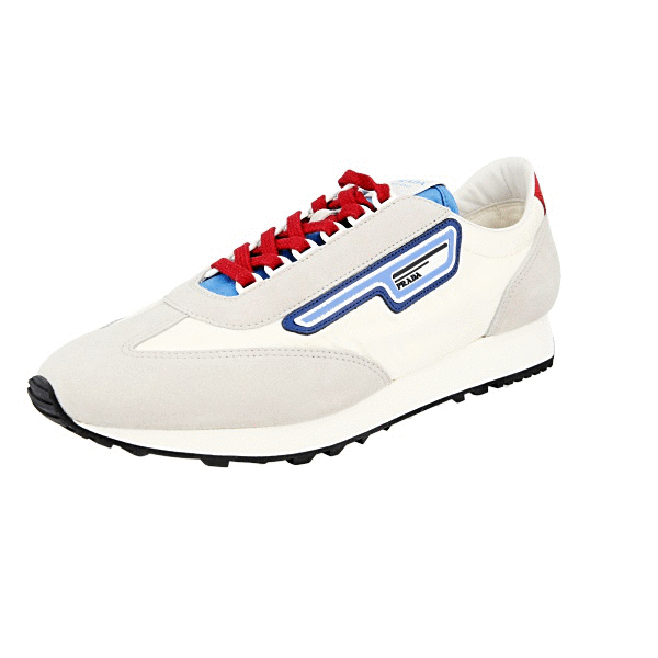 スニーカー PRADA SNEAKER (1E959NF005D7C F0008) AUTH LUXURY PRADA SNEAKERS SHOES 2EG276 GREY SUEDE NEW US