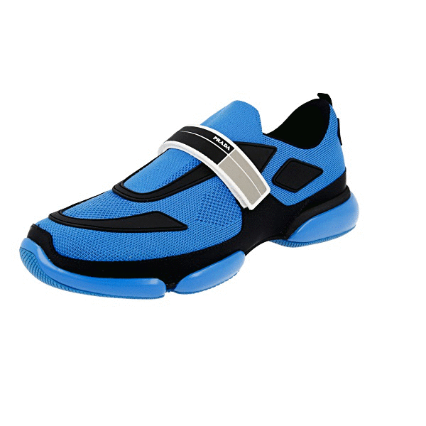 PRADA Cloudbust Slip On Sneakers - 2OG064 - Blue Black - NEW