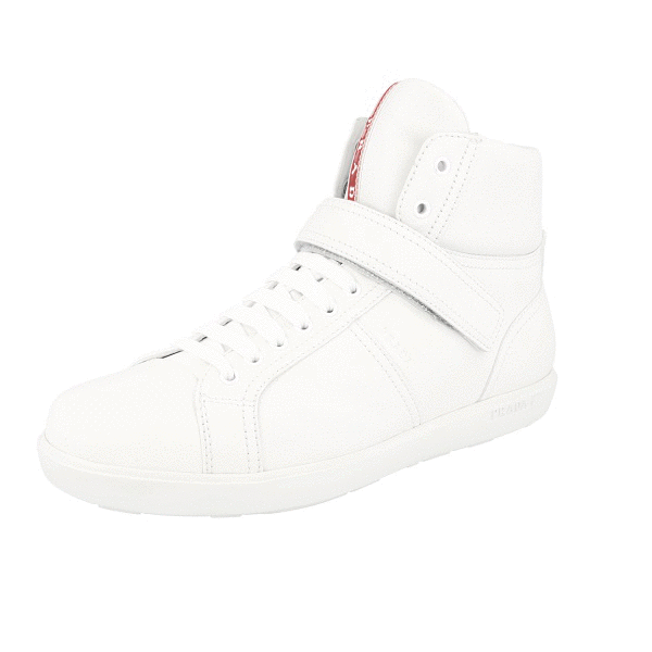 prada high top sneakers white