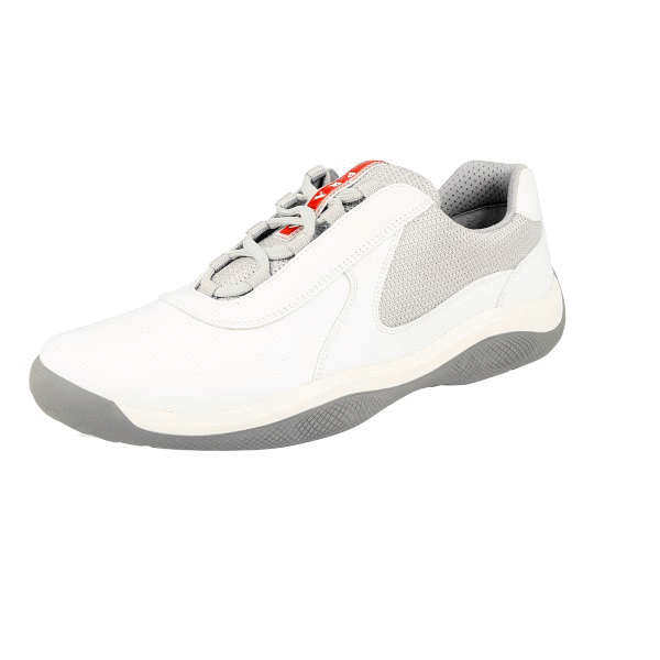 PRADA AMERICAS CUP LUXURY SHOES 4E2905 WHITE NEW 9 43.5