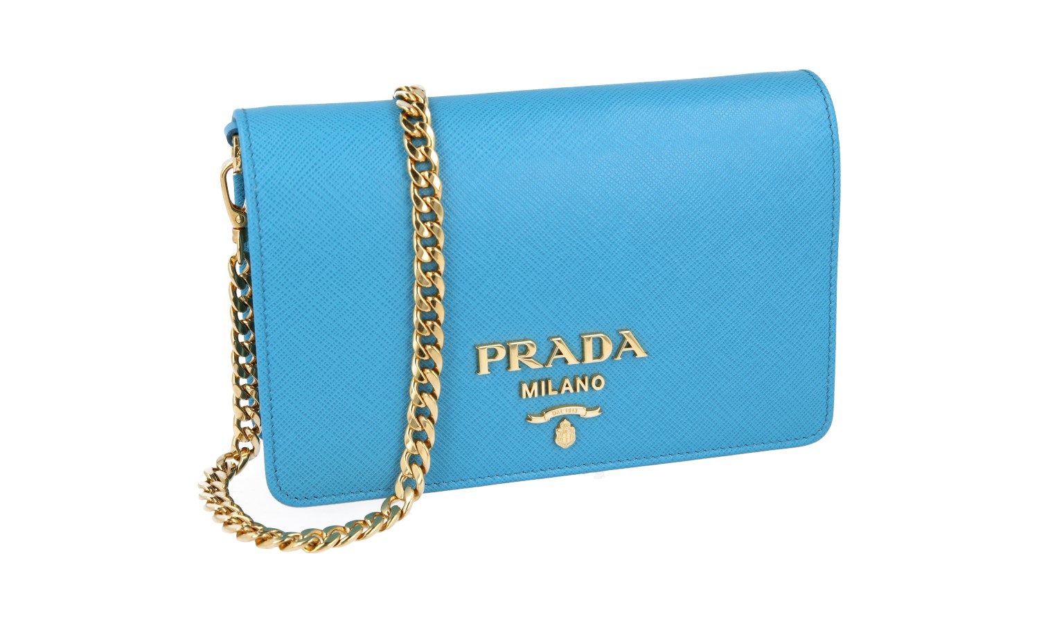 PRADA nylon shoulder bag turquoise Y2K