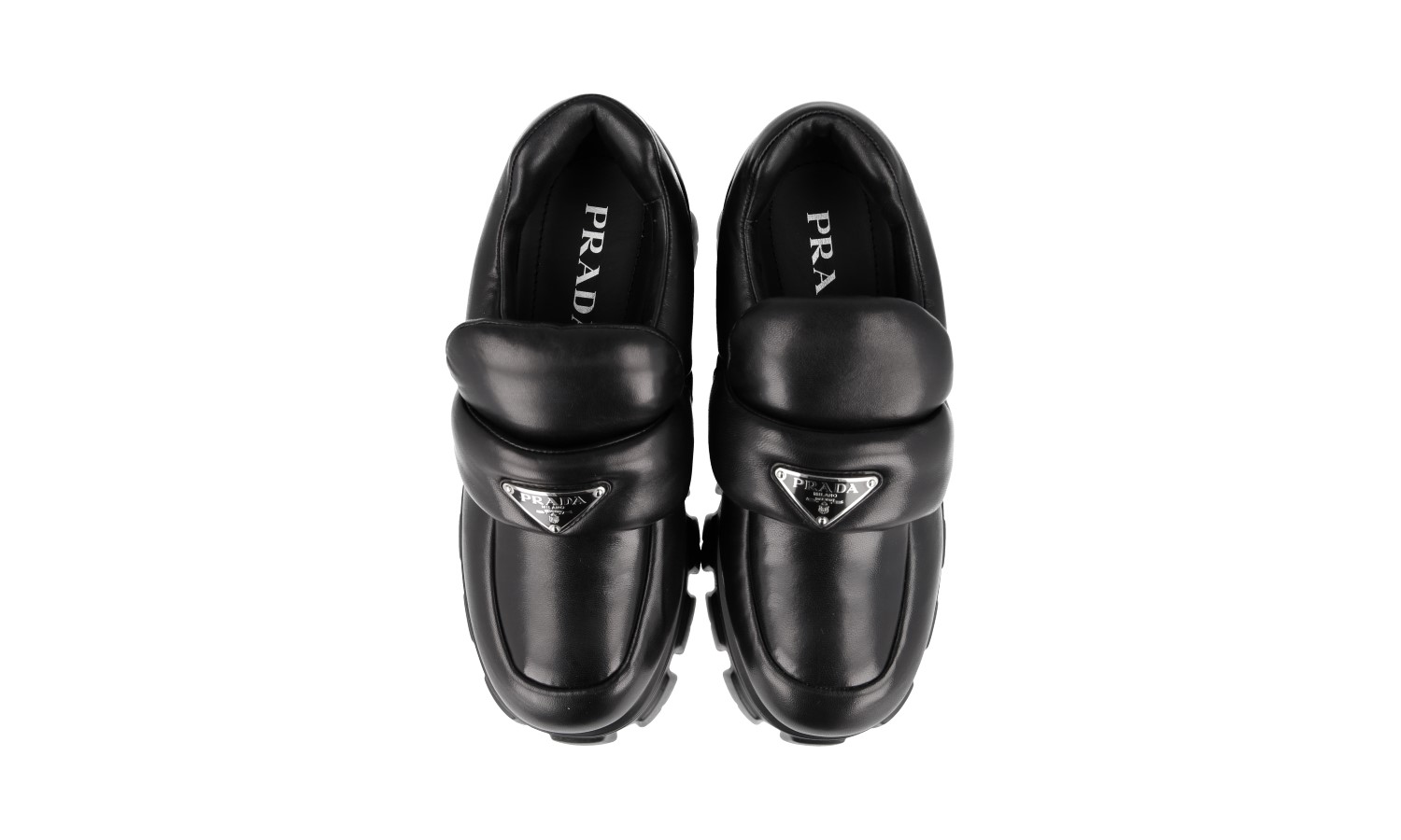 PRADA PADDED NAPPA LOAFER MONOLITH SNEAKER SLIPPER SHOES NEW