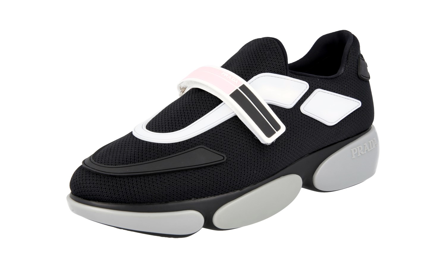 ✴︎kita.a✴︎ EU37/24cm PRADA CLOUDBUST SNEAKERS SHOES 1E293I BLACK GREY WHITE KNIT