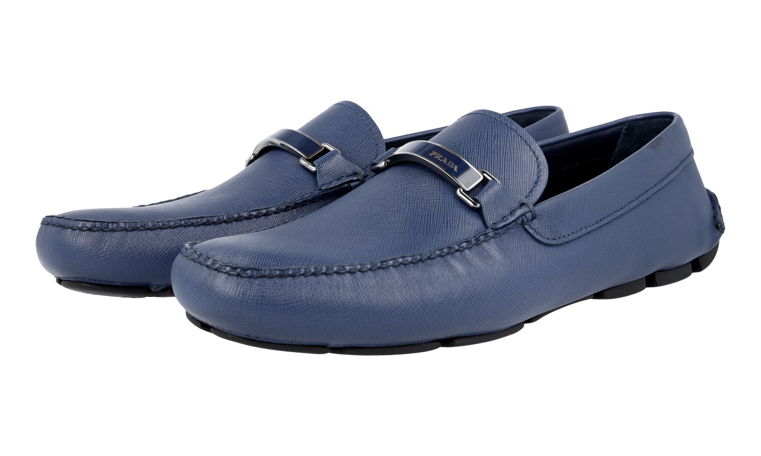 靴 00's Prada archive blue tassel loafer Vintage PRADA Sport Line Cobalt Suede Logo Plaque Loafers Sz