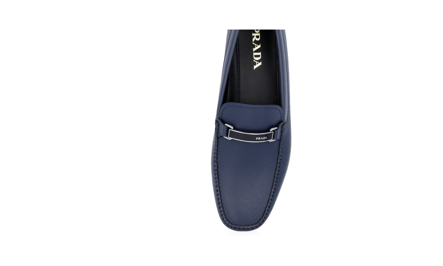 PRADA SAFFIANO LOGO BUSINESS SHOES 2DD099 BLUE LEATHER NEW PRADA SAFFIANO LOGO BUSINESS SHOES 2DD099 BLUE LEATHER NEW