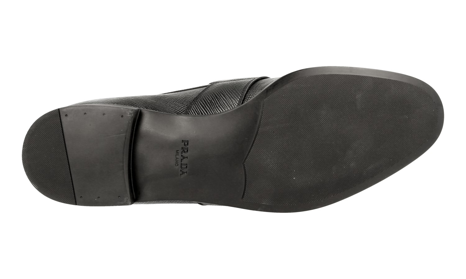 Prada Men\'s 2DE072 Saffiano Leather Loafers PRADA Saffiano Penny Loafer Slipper Dress Shoes 2DE072 Black  main image 2