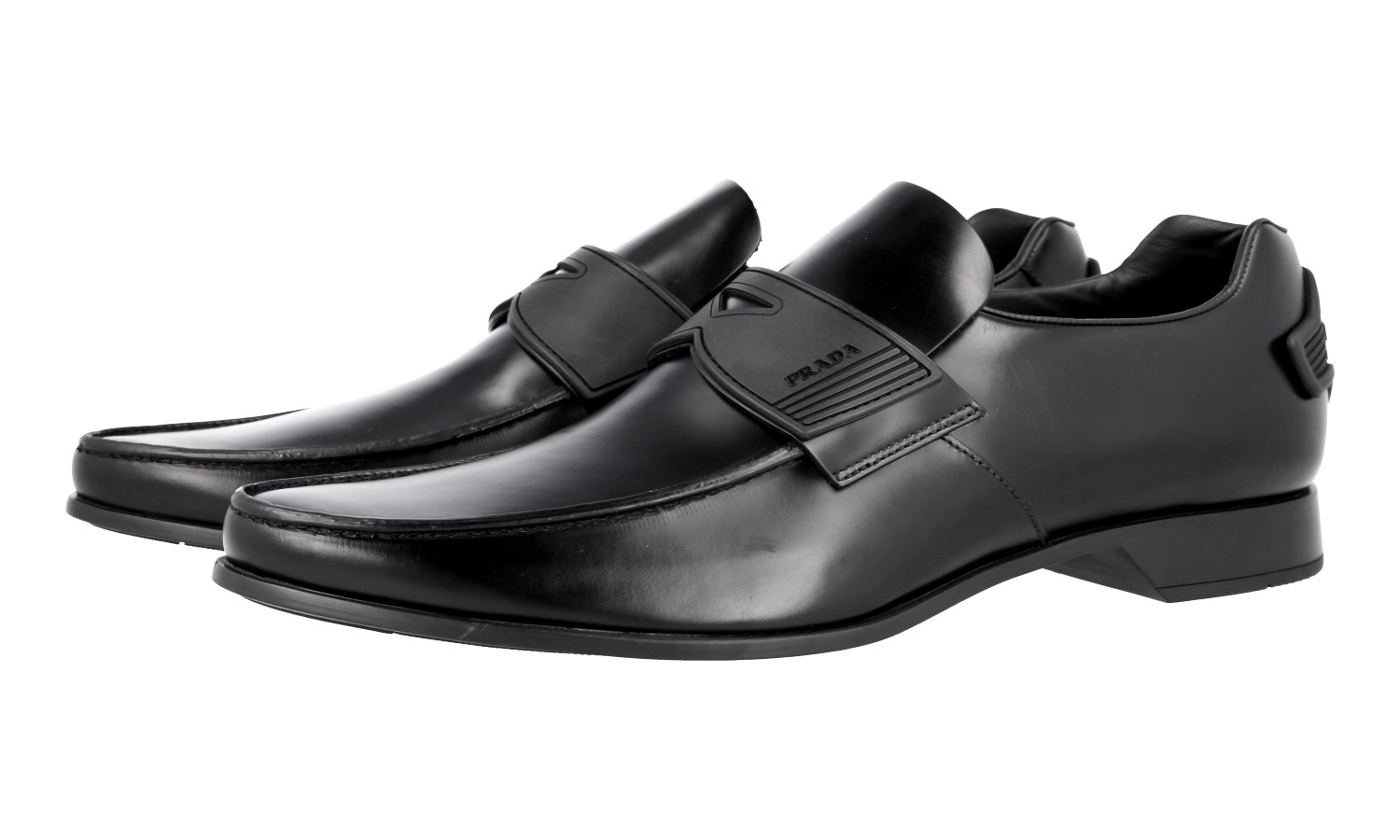 PRADA SNEAKERS PENNY LOAFER SLIP ON DRESS SHOES 2DG094 BLACK