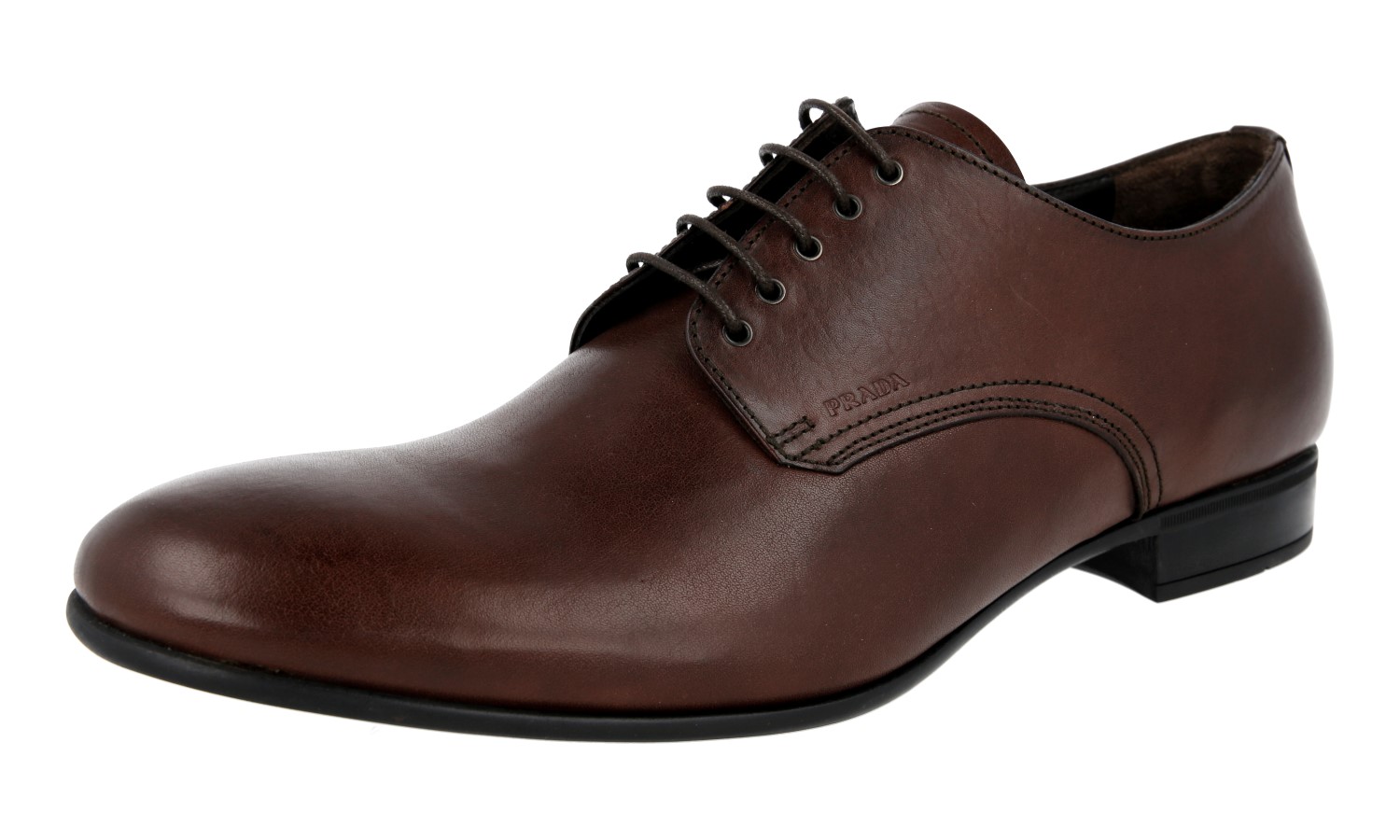 AUTH LUXURY PRADA DERBY BUSINESS SHOES 2E2748 BROWN LEATHER NEW | eBay