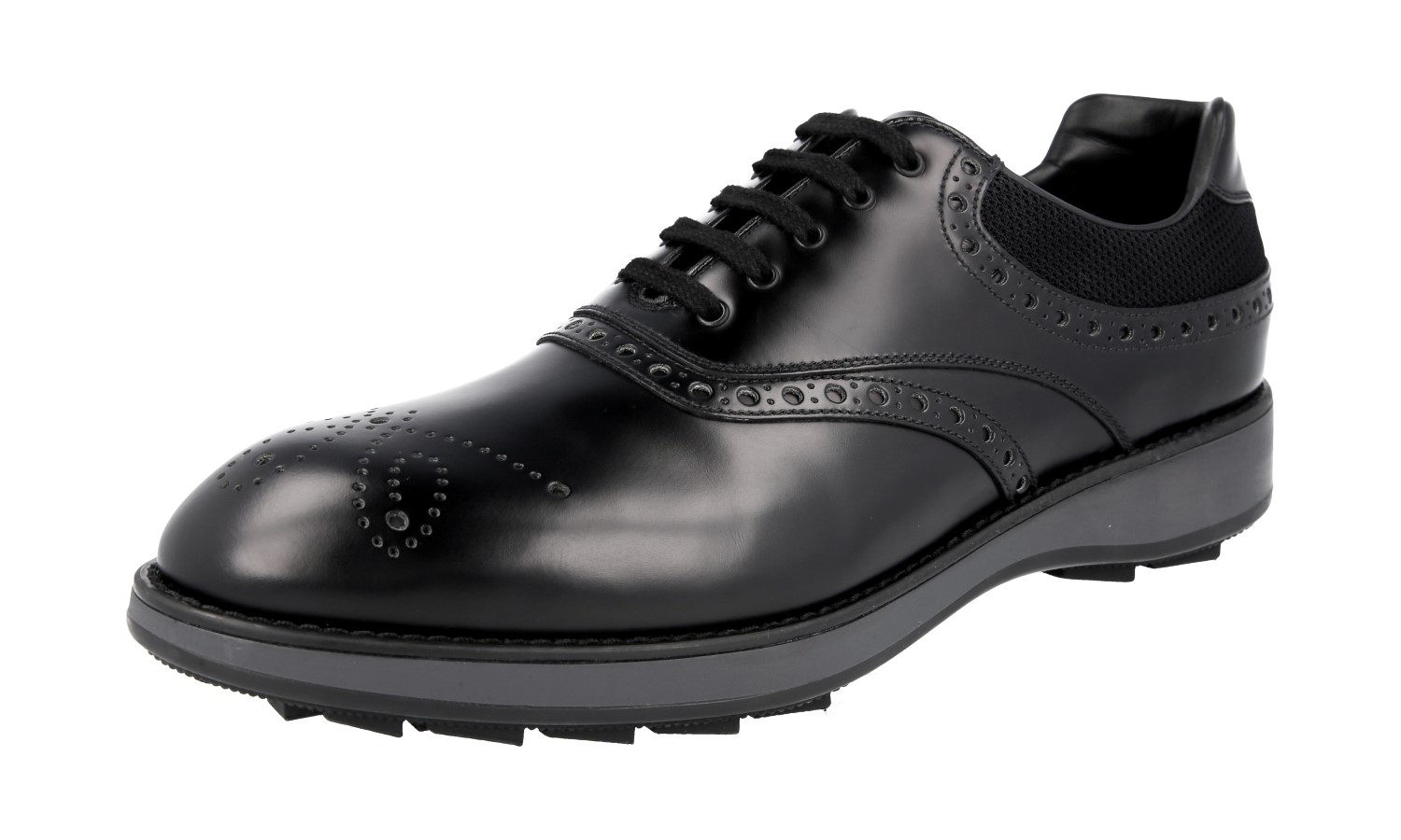 Auth Luxury Prada Comfortable Business Shoes 2ee260 Black Us 9 Eu