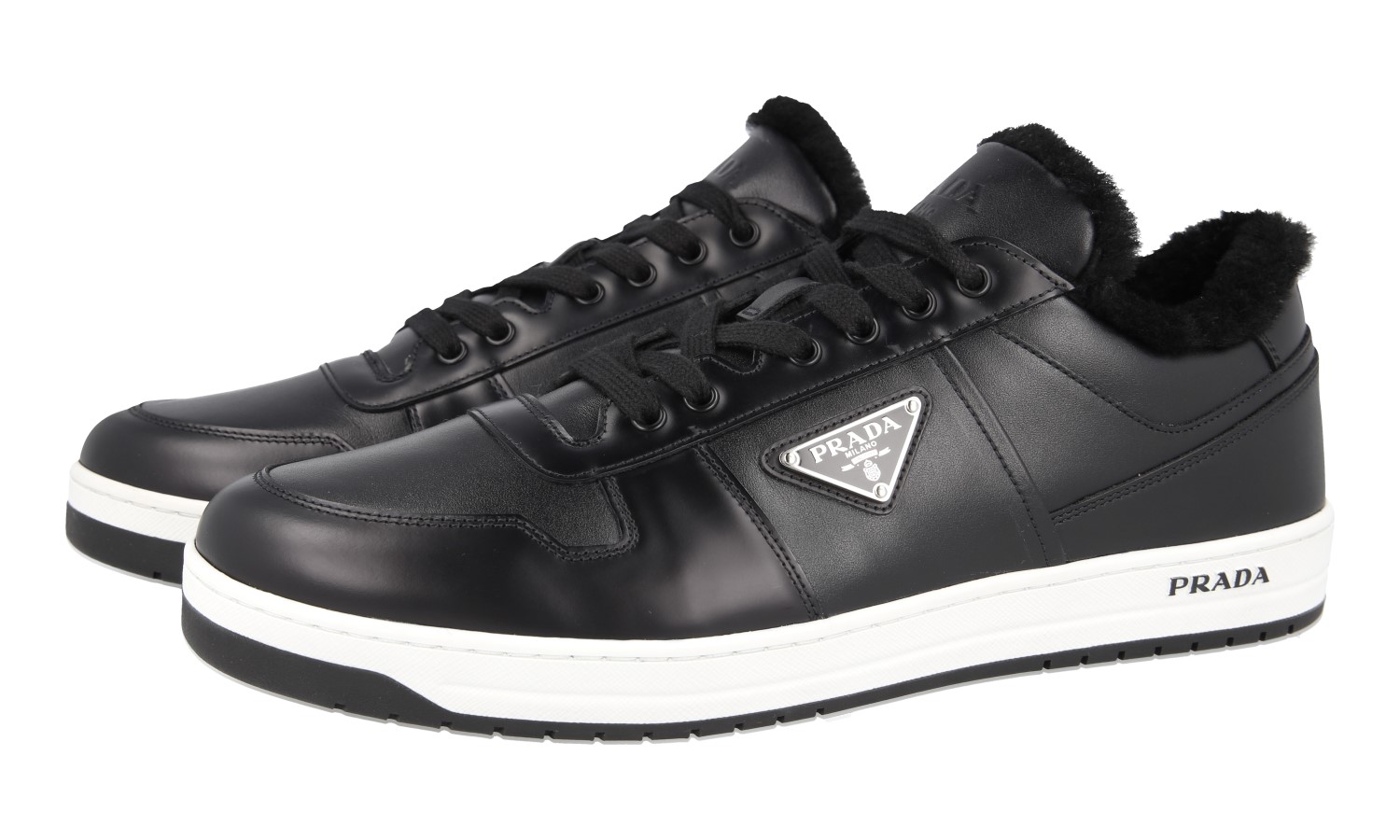 靴 prada leather shoes $980 PRADA - Leather Cap Toe Spazzolato Oxfords W Logo Inset Heel - 7U