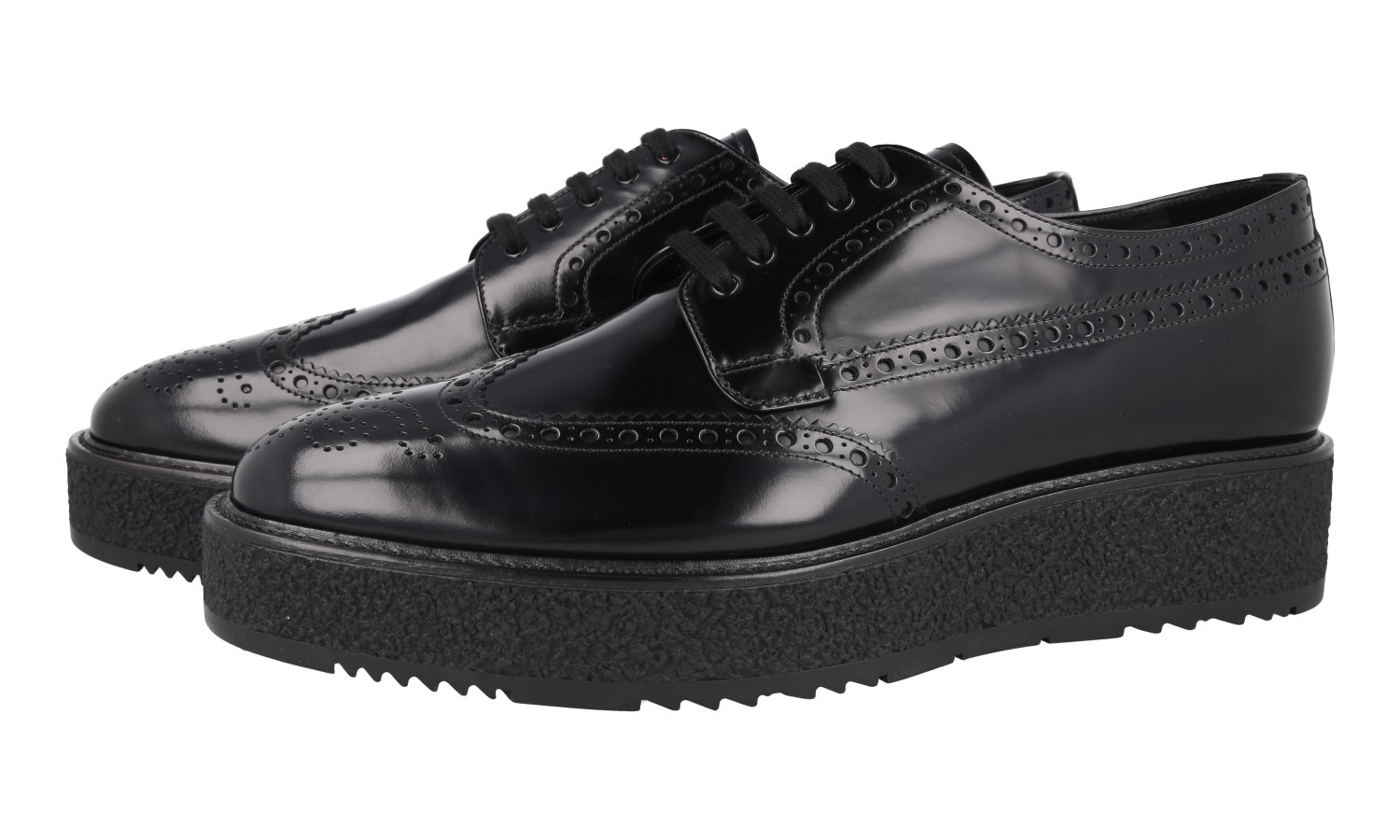 プラダ Prada Calzature Uomo 靴2EG135 シューズ PRADA Leather Dress Shoes - Model 2EG135 - Black - Comfy