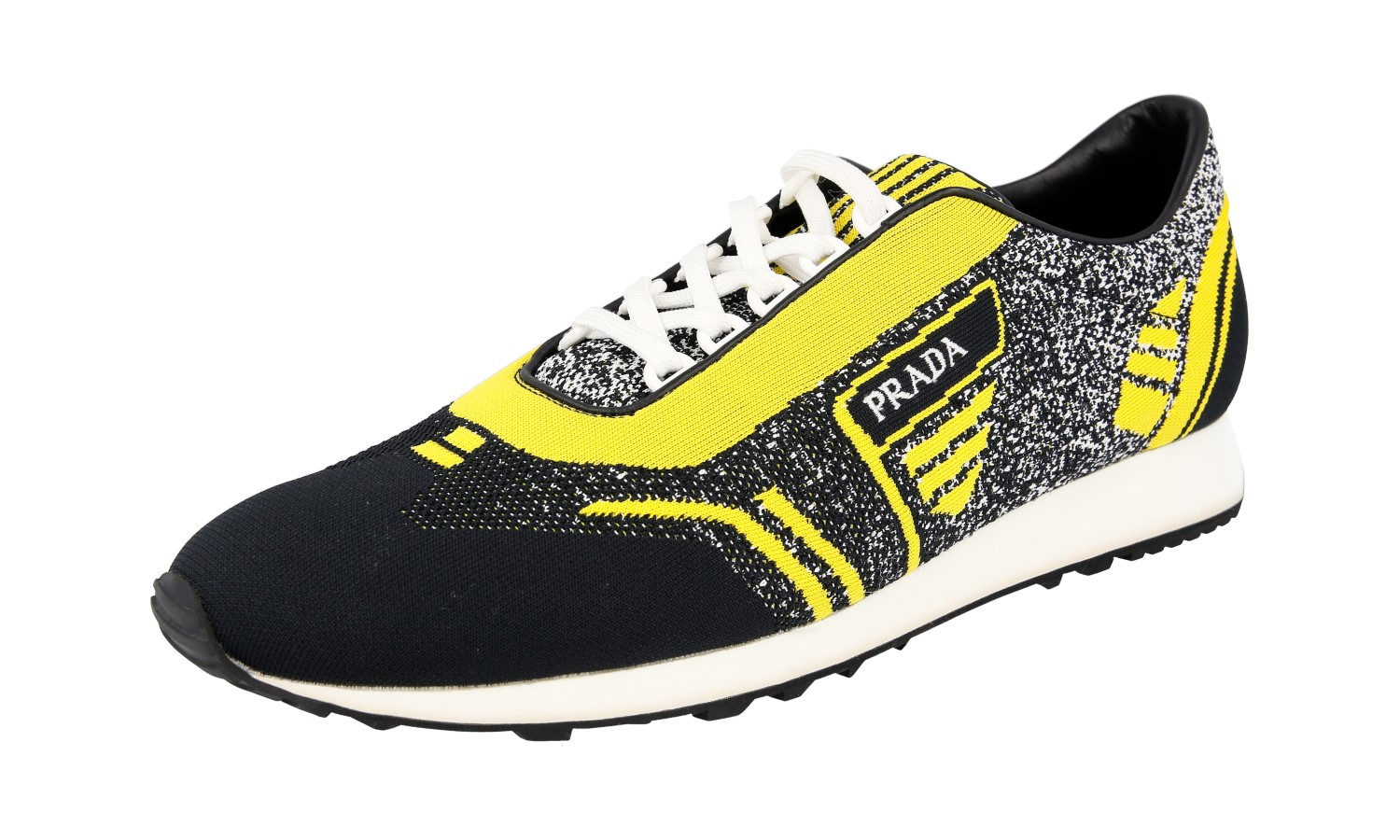 prada yellow and black sneakers