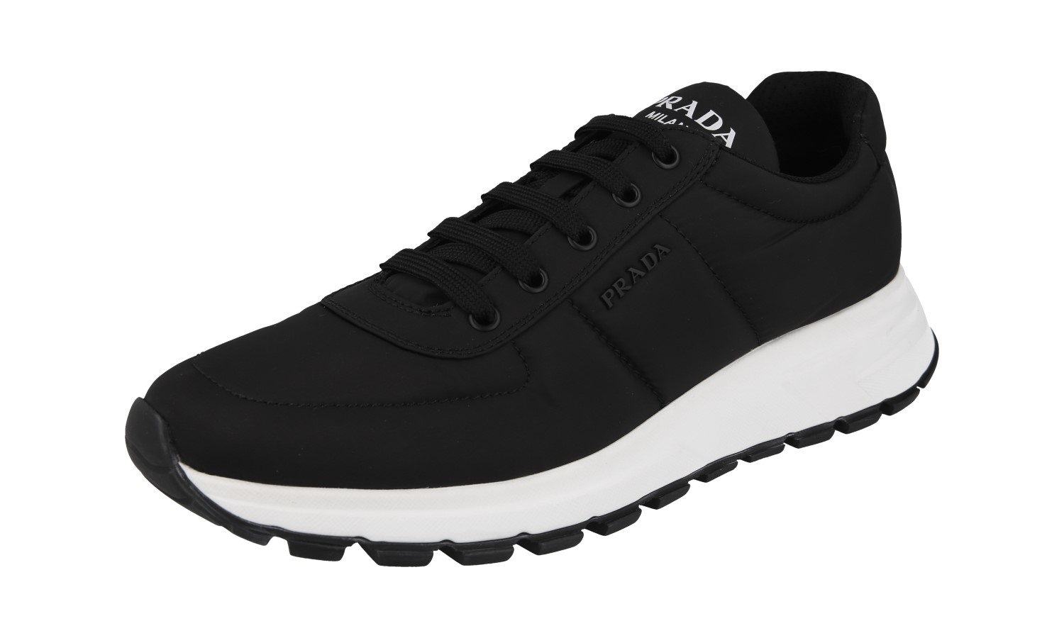 PRADA プラダ スニーカー レディース36 シルバー レザー