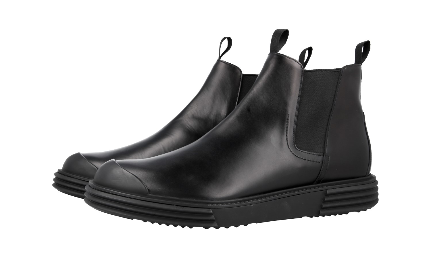 靴 PRADA Chelsea boots black Prada Leather Chelsea Boots | Black | FARFETCH