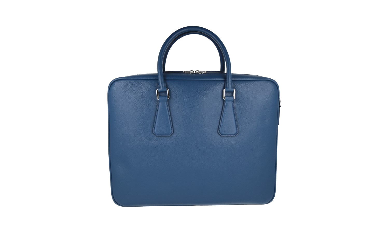 PRADA Saffiano Leather Briefcase Work Bag - 2VE011 - Blue - NEW | eBay