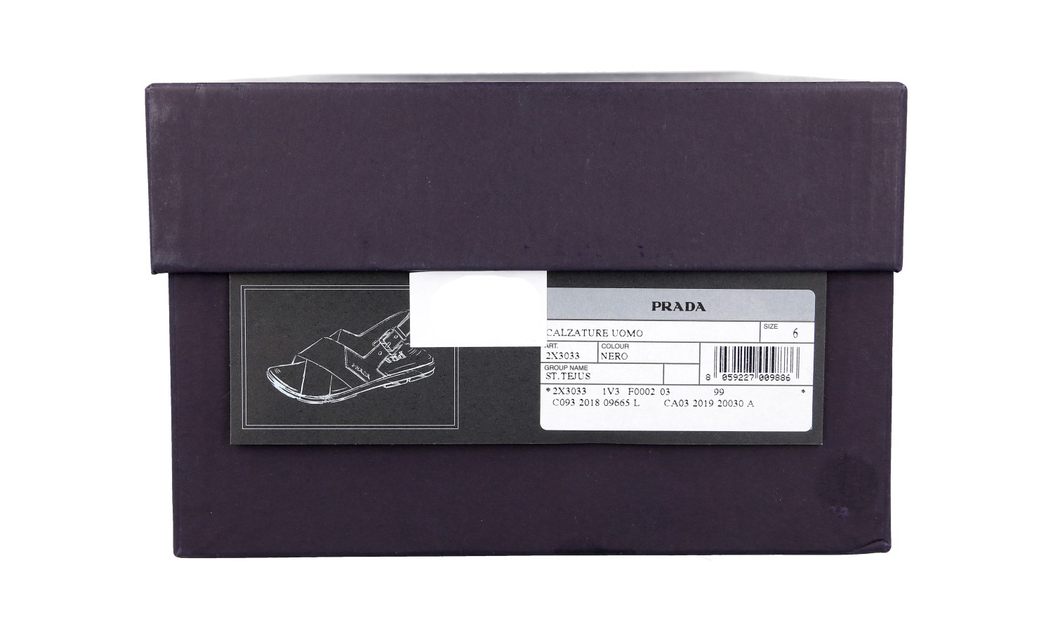 PRADA Leather LIZARD Sandals Slingback - 2X3033 - Black - NEW - US