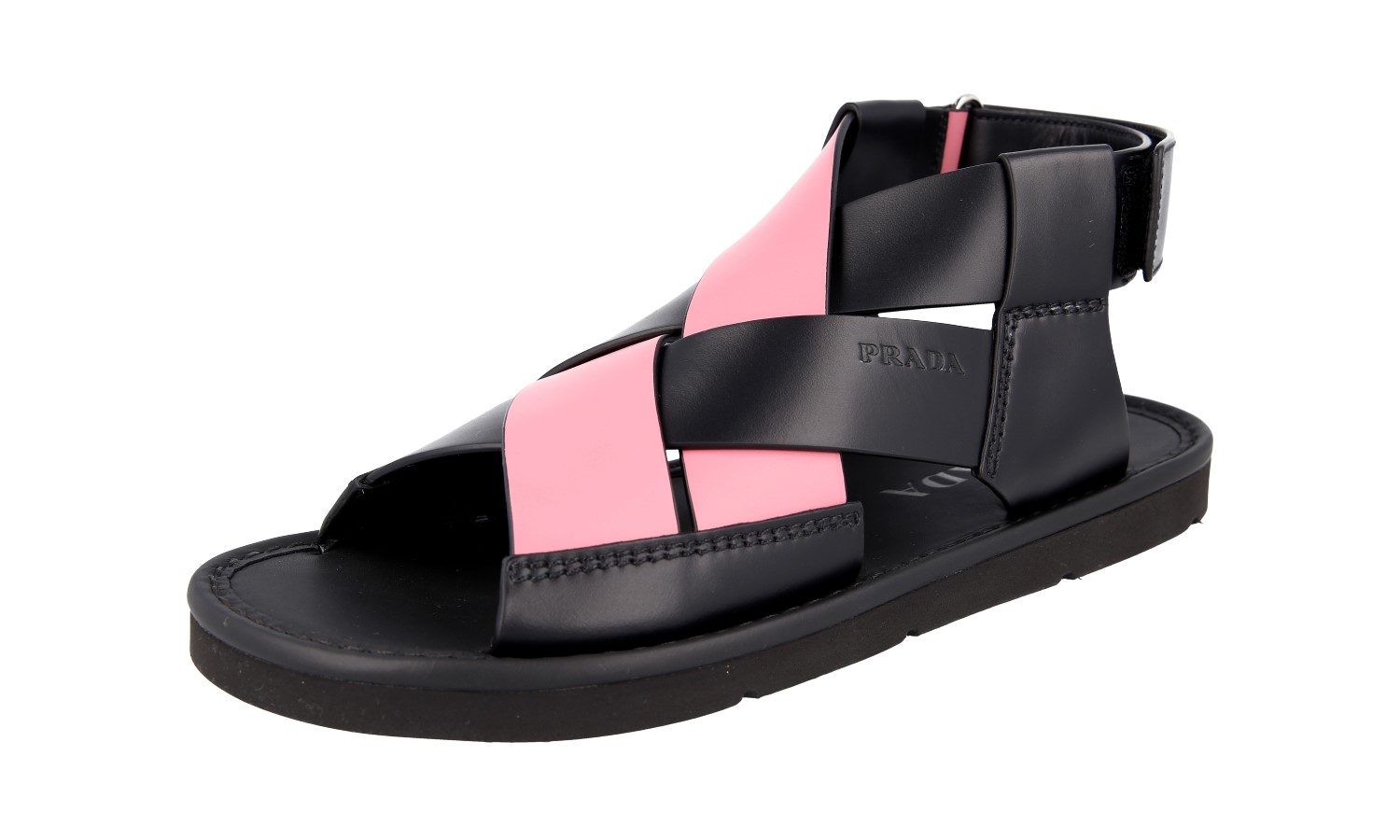 【PRADA】Fisherman men's sandals ★送料関税込★追跡可能★ PRADA FISHERMAN CRISSCROSS SANDALS SHOES 2X3048 BLACK NEW US