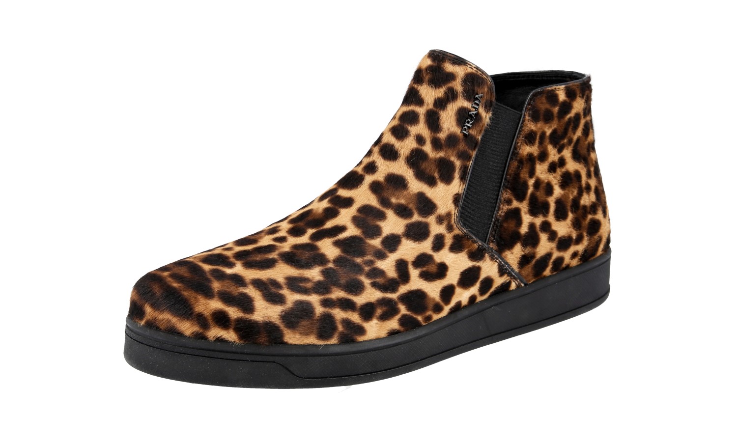 PRADA ブーツ PRADA CHELSEA BOOTS SNEAKERS SHOES 3T5888 LEOPARD PONY FUR