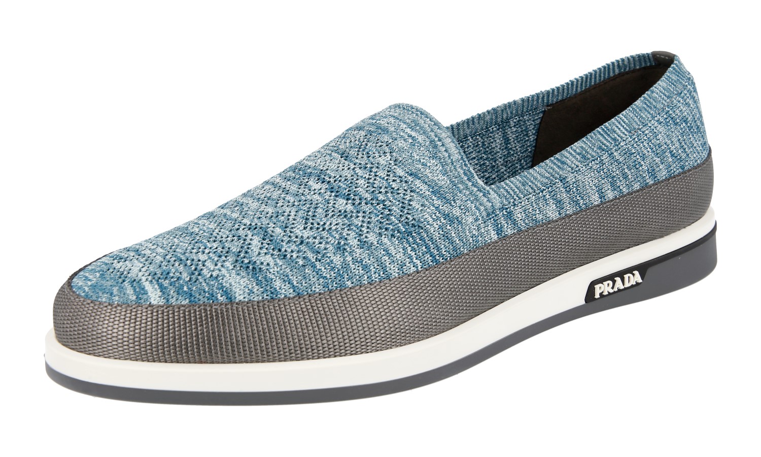 LUXURY PRADA ST.TROPEZ SNEAKERS SHOES 4D3396 TURQUOISE NEW US 7 EU