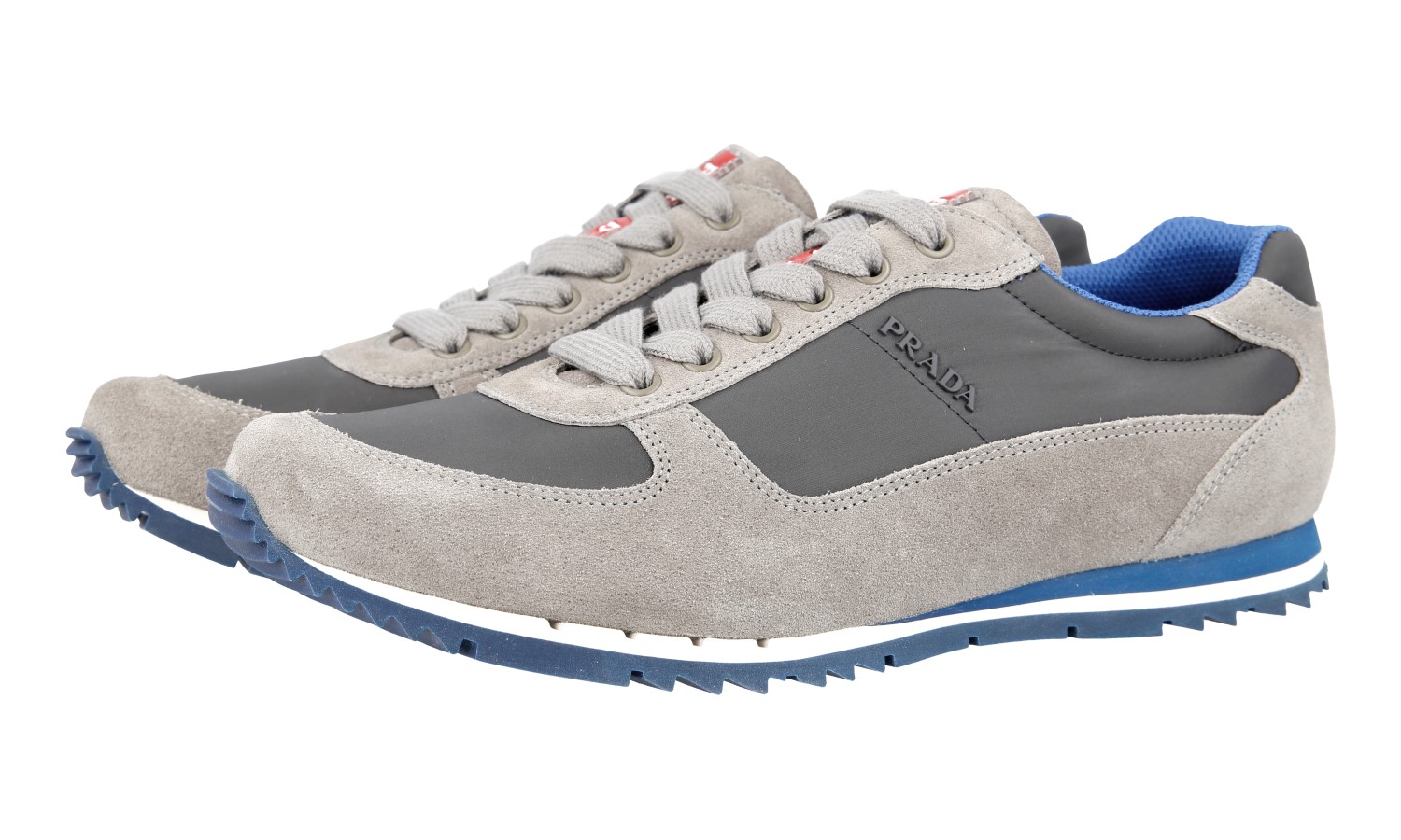 prada grey trainers