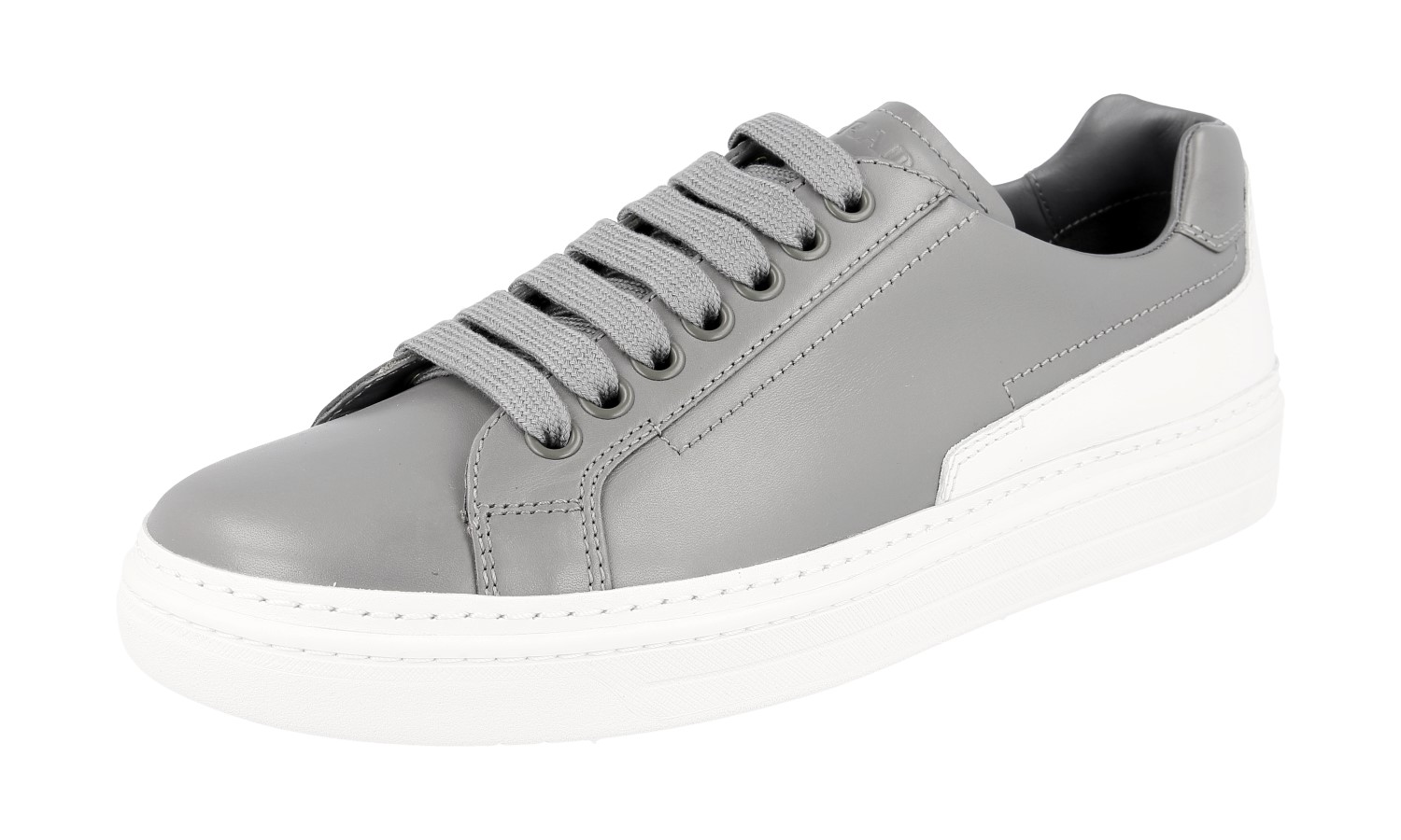 white and grey prada sneakers