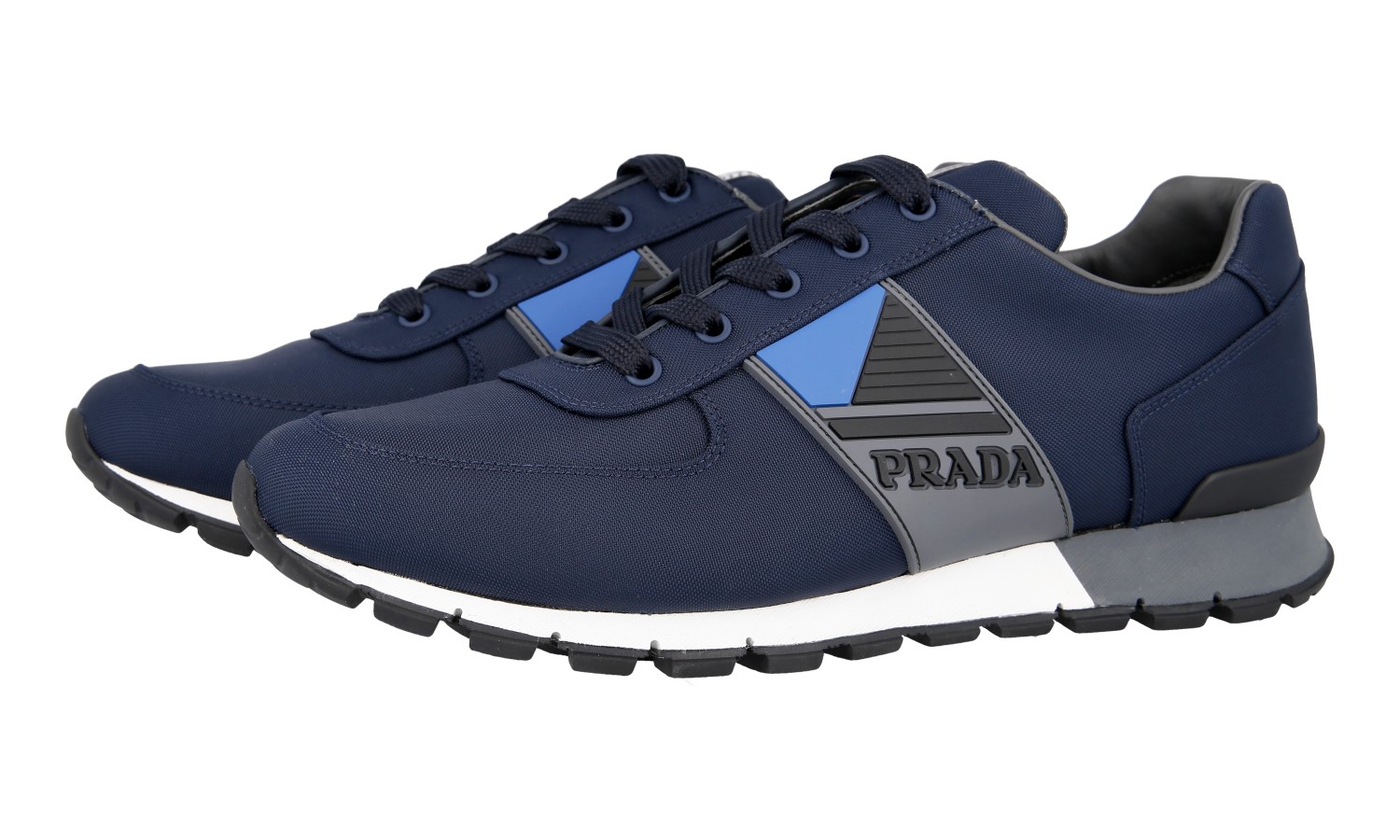 AUTH LUXURY PRADA MATCHRACE SNEAKERS SHOES 4E3198 BLUE NEW | eBay