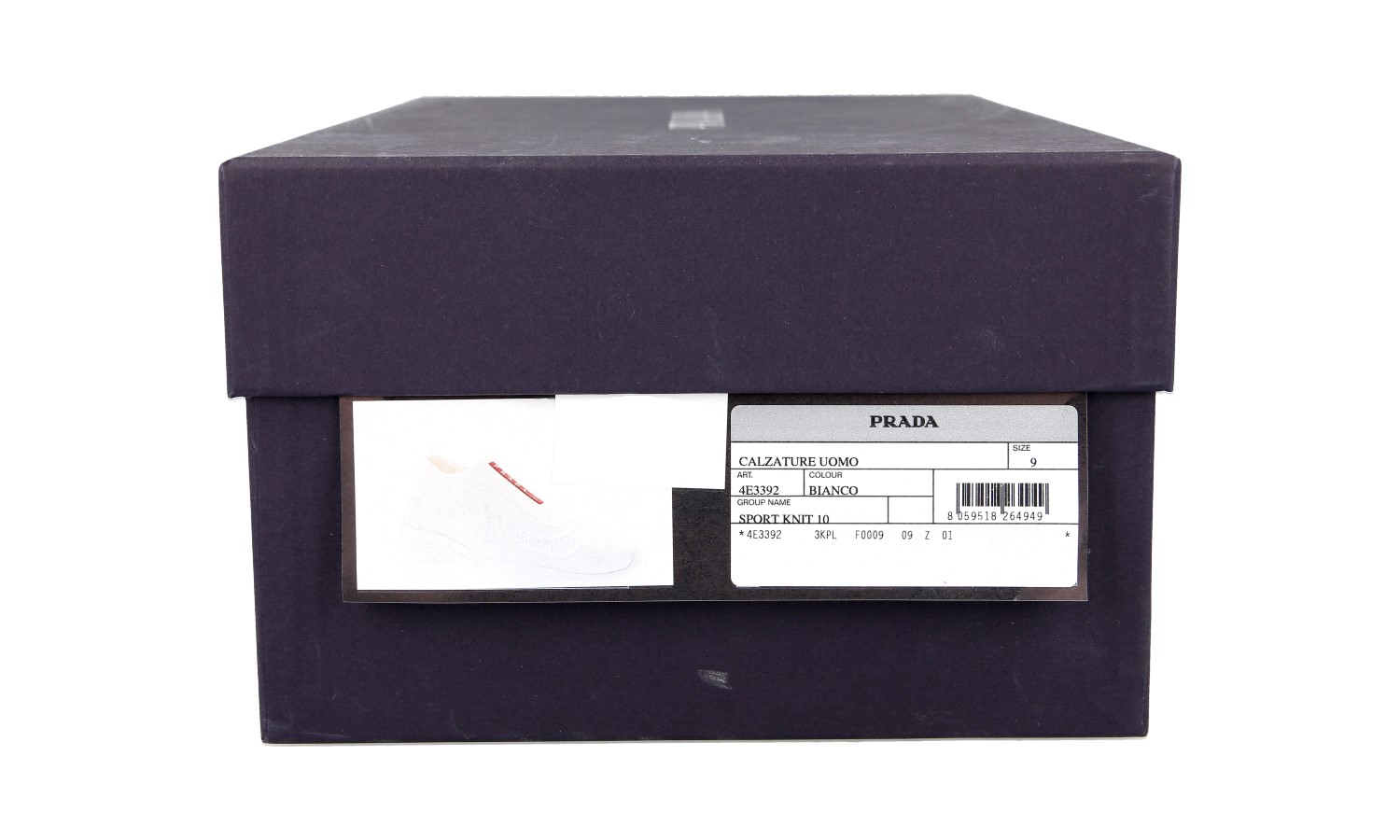 PRADA AMERICAS CUP SLIP ON SNEAKERS SHOES 4E3392 WHITE NEW
