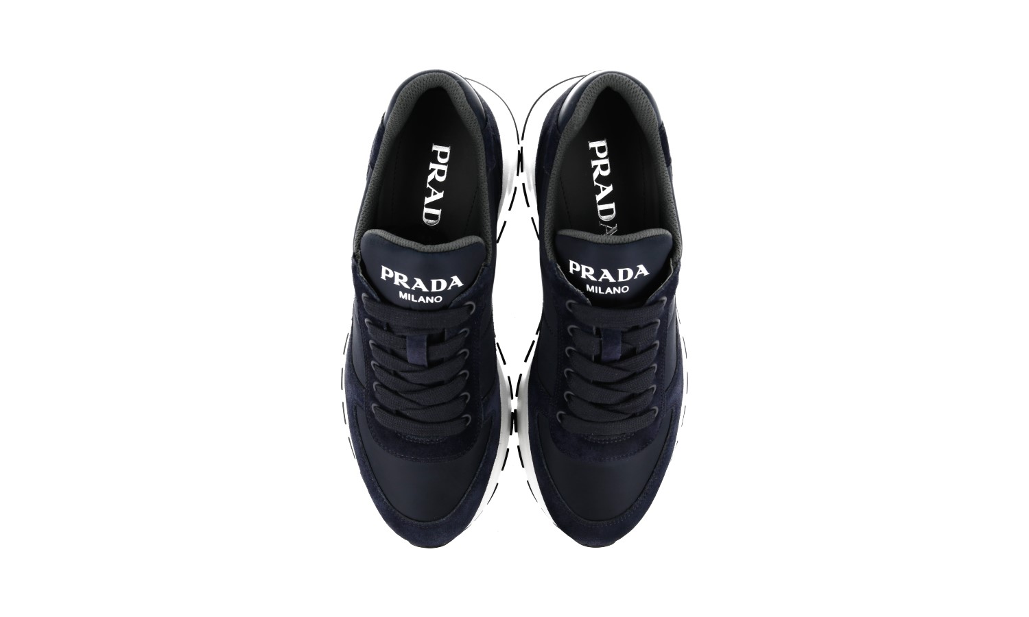 AUTH LUXURY PRADA SNEAKERS SHOES 4E3487 BLUE SUEDE + NYLON AUTH LUXURY PRADA SNEAKERS SHOES 4E3487 BLUE SUEDE + NYLON