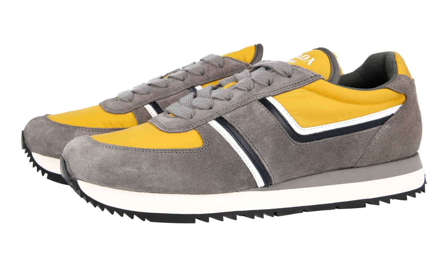 スニーカー PRADA Men Sneakers Beige 2EE364FD002Z5O F0379 PRADA Suede Downtown Sneakers - 2EE364 - Beige - NEW - US 11
