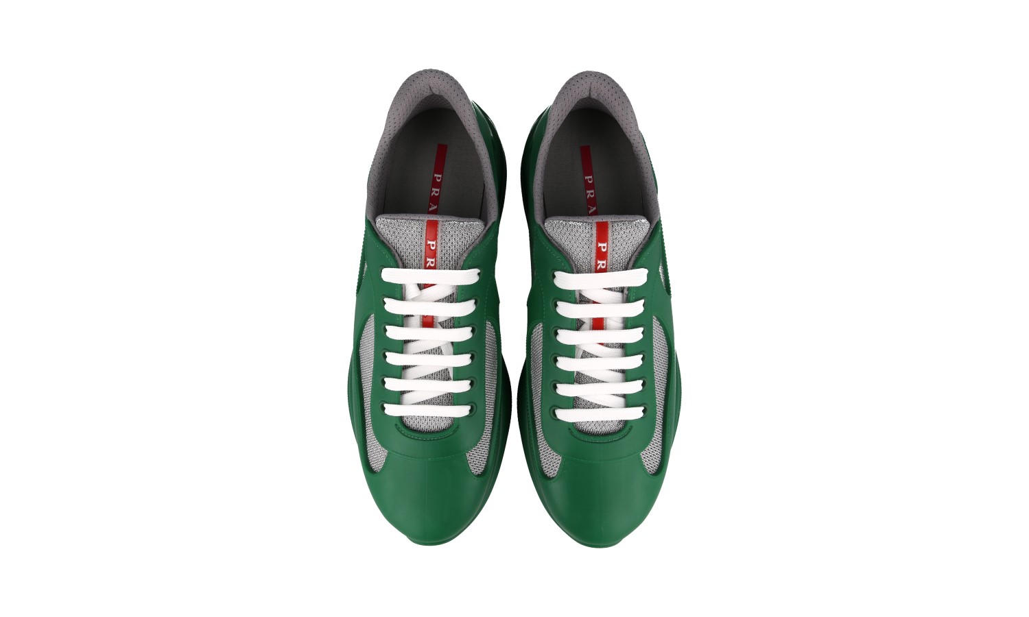 PRADA Americas Cup Icon Soft Sneakers - 4E6500 - Green - NEW - US