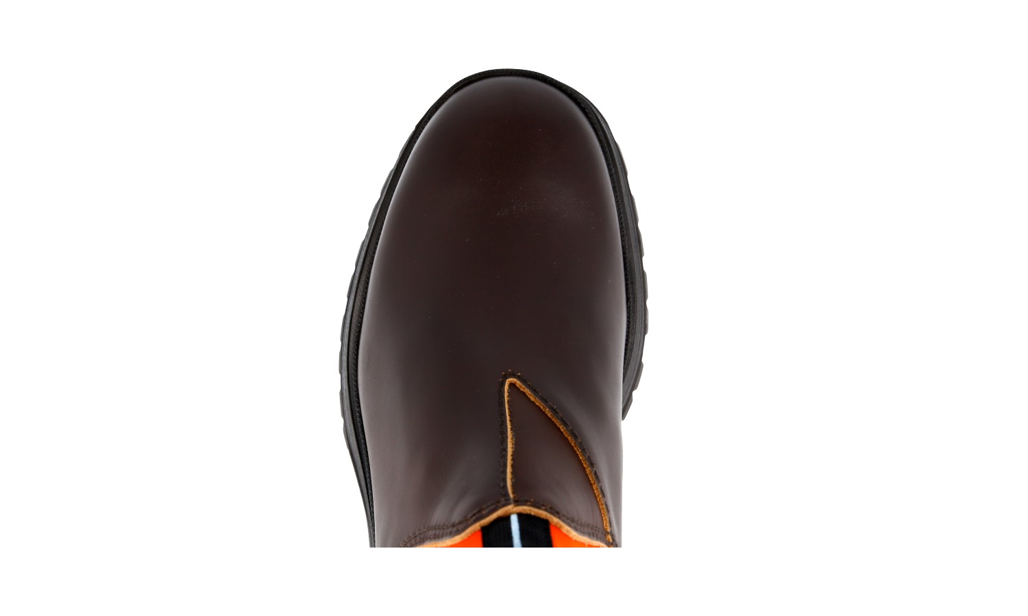 PRADA BRIXXEN HALF-BOOT 4T3338 BROWN LEATHER + NEOPRENE US 9.5 EU