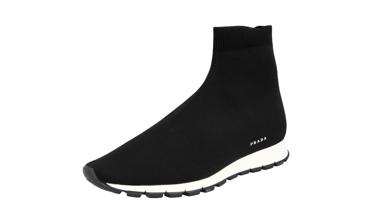 PRADA / ロゴプリントソックススニーカー/ハイカットスニーカー/UK7.5/BLK/4T3365 4T3365_1OUF_F0967_0001.jpg