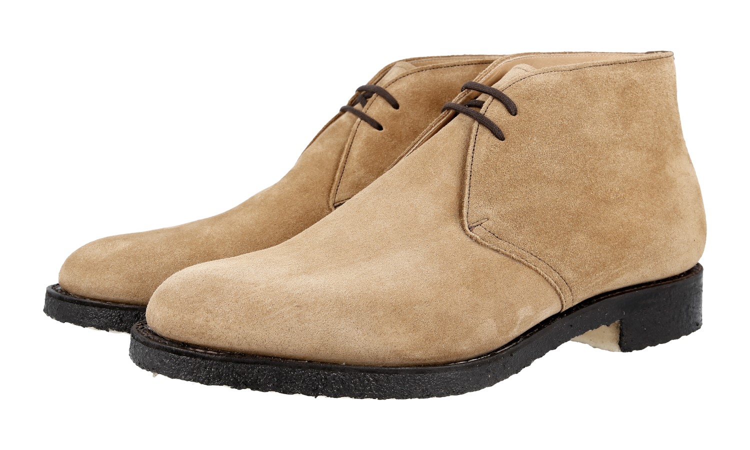 beige half boots
