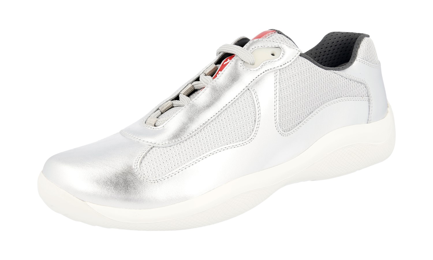 prada sneakers silver